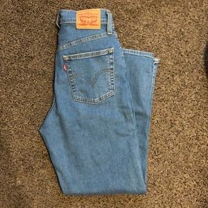 Levi’s high waisted taper jeans